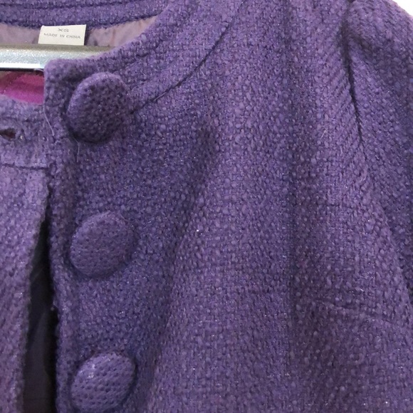 Purple Button Up Work Jacket - Picture 4 of 9